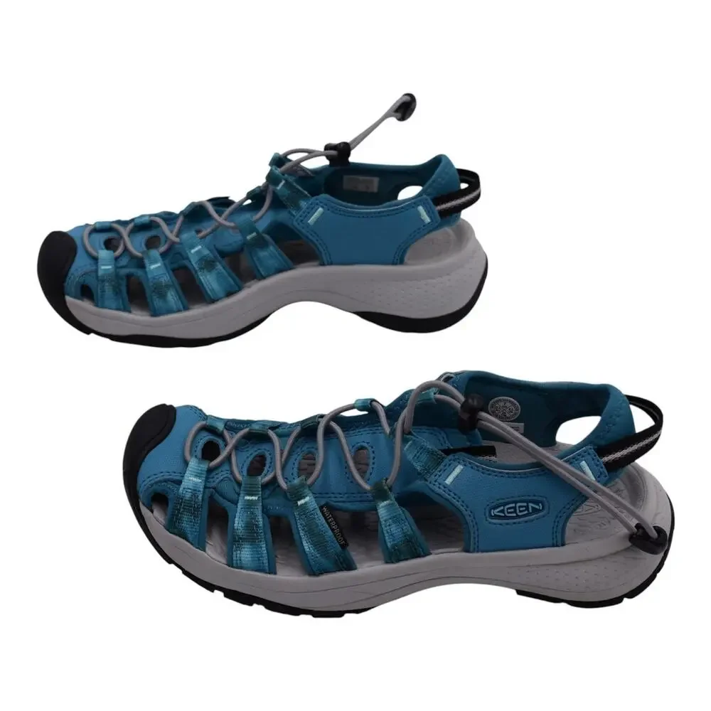 KEEN Astoria West Hiking Sandal - Sea Moss Sky Blue - 0127165 - Womens 7